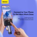 Baseus Lite Series USB-A & Type-C to SD/TF Card Reader Grey - (1YW) - Image 3