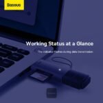 Baseus Lite Series USB-A & Type-C to SD/TF Card Reader Grey - (1YW) - Image 12