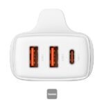 Baseus Compact Fast Charger 2U+C 30W UK WHITE-(1YW) - Image 4