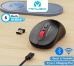 MIKUSO MOS-W115 Wireless + Bluetooth Rechargeable Mouse (6MW) - Image 2