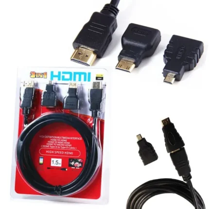 3 in 1 HDMI Cable 1.5M (Mini & Micro)