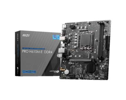 MSI PRO H610M-E DDR4  MOTHERBOARD LGA1700 (12th/13/14th Gen Processor Support) (03YW)
