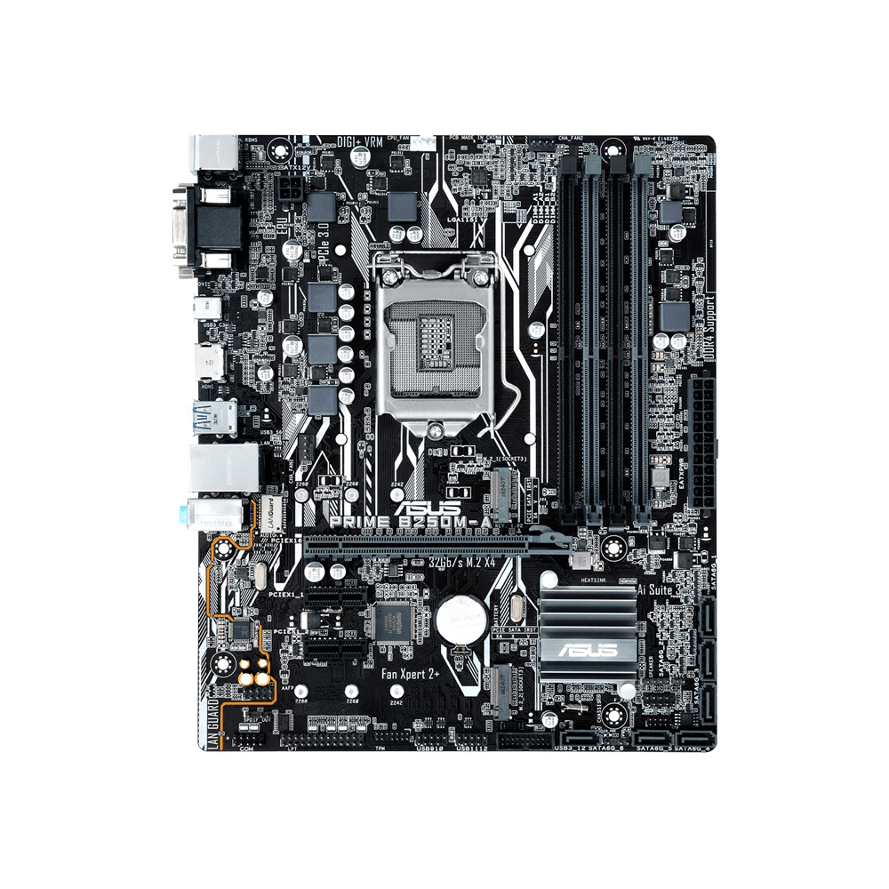 40517_5086_ASUS-PRIME-B250M-A-DDR4 B250 Motherboard Recondition ( 6th & 7th Gen Processor Support) (03MW) - Image 1