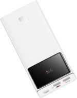 Baseus Star-Lord Digital Display 30000 mAh 30W PD Fast Charging Power Bank – Moon White- USB to Type C 3A 0.3m White Cable included-(6MW) - Image 4