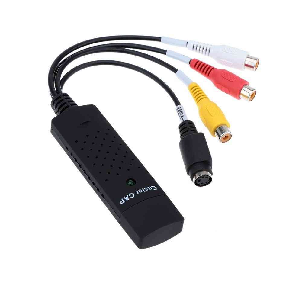 51KBLzZ5MSL._SL1000 USB 2.0 Capture Card AV/ Composite and SVideo Audio Video Capture Card Adapter Video Collection Card - Image 1