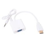 HDMI to VGA Converter White (With Sound)