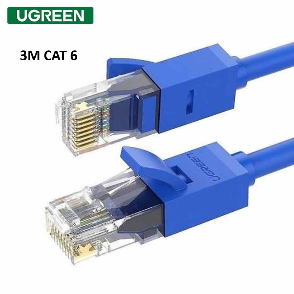 6957303882038_1600x UGREEN 3 Meter Cat 6 UTP Ethernet Cable – NW102 – 11203 (Blue) - Image 1