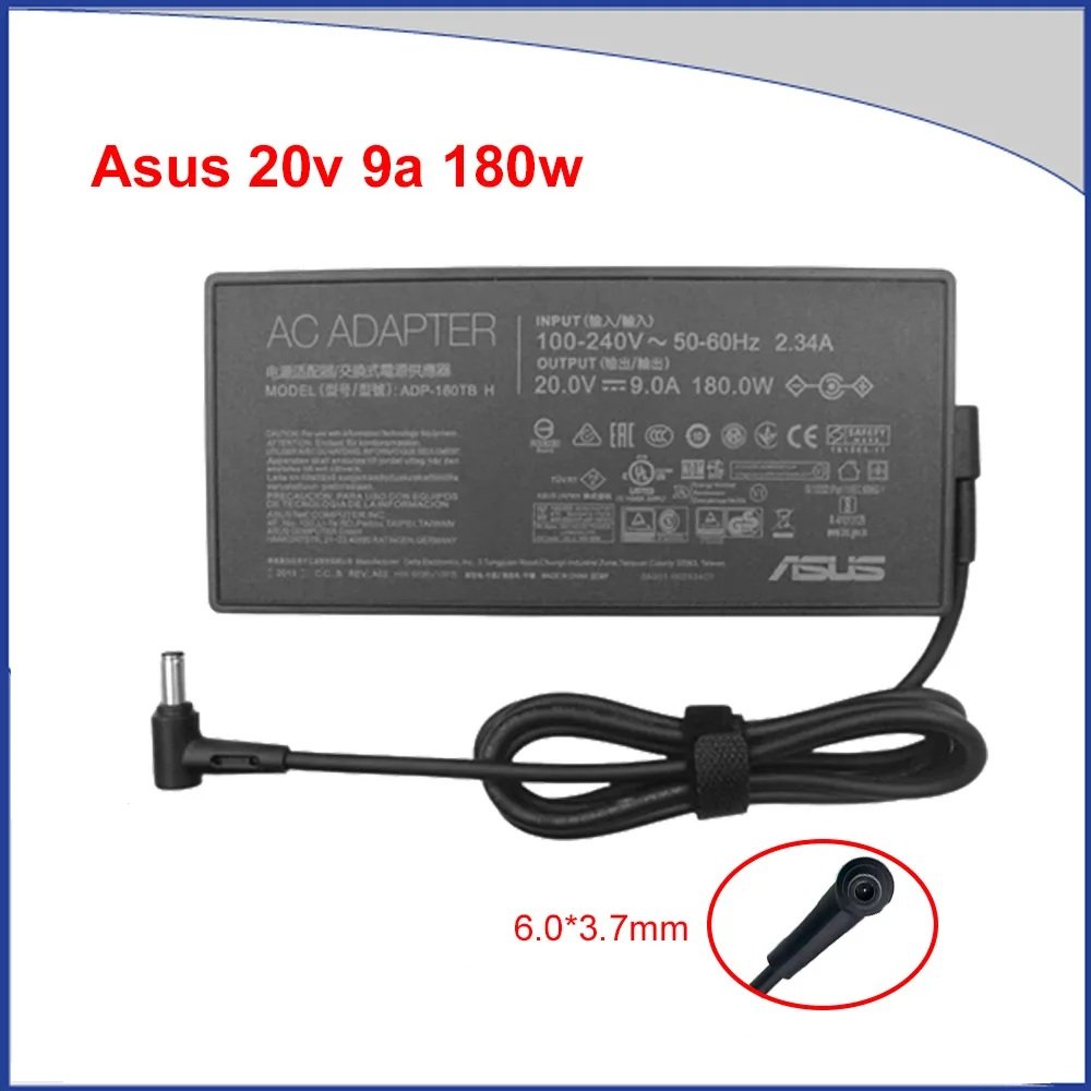 890 ASUS 20V-9.0A 180W Laptop Charger 3.7MM (Center Pin) (ORG) (6MW) - Image 1