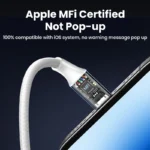 UGREEN USB to Lightning Alu Case MFI Certified Braided Lightning Cable 1Meter (Silver) 60161-US199-(1YW) - Image 10