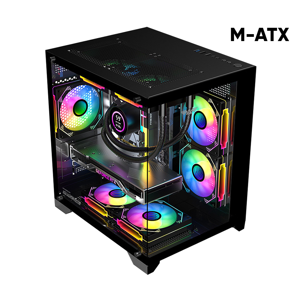 BLACK. ARMAGGEDDON AQUARON WIBO BLACK CASING (Without Fans) - Image 1