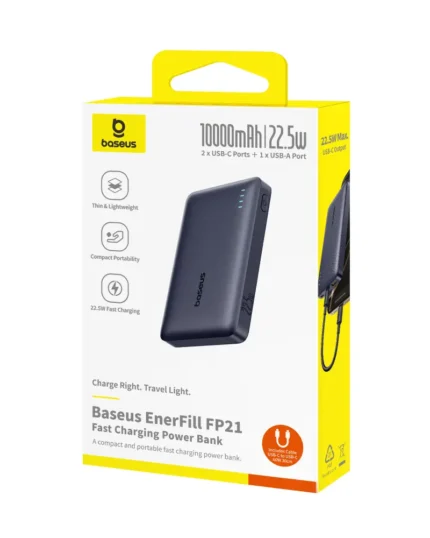 Baseus EnerFill FP21 Power Bank 10000mAh 22.5W Cosmic Black (1YW)