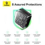 Baseus Palm 20W UK Pin Type-C Fast Charger with Type-c to Type-c 60W Cable- (6MW) - Image 8