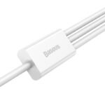 Baseus Superior Series Fast Charging Data Cable USB to M+L+C 3.5A 1M Stellar White-(1YW) - Image 11