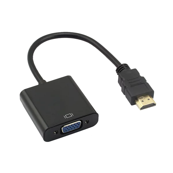 CAB-HDMI-VGA HDMI to VGA Converter Black (Without Audio) - Image 1