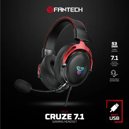 FANTECH HG31 CRUZE 7.1 GAMING USB HEADSET (6MW)