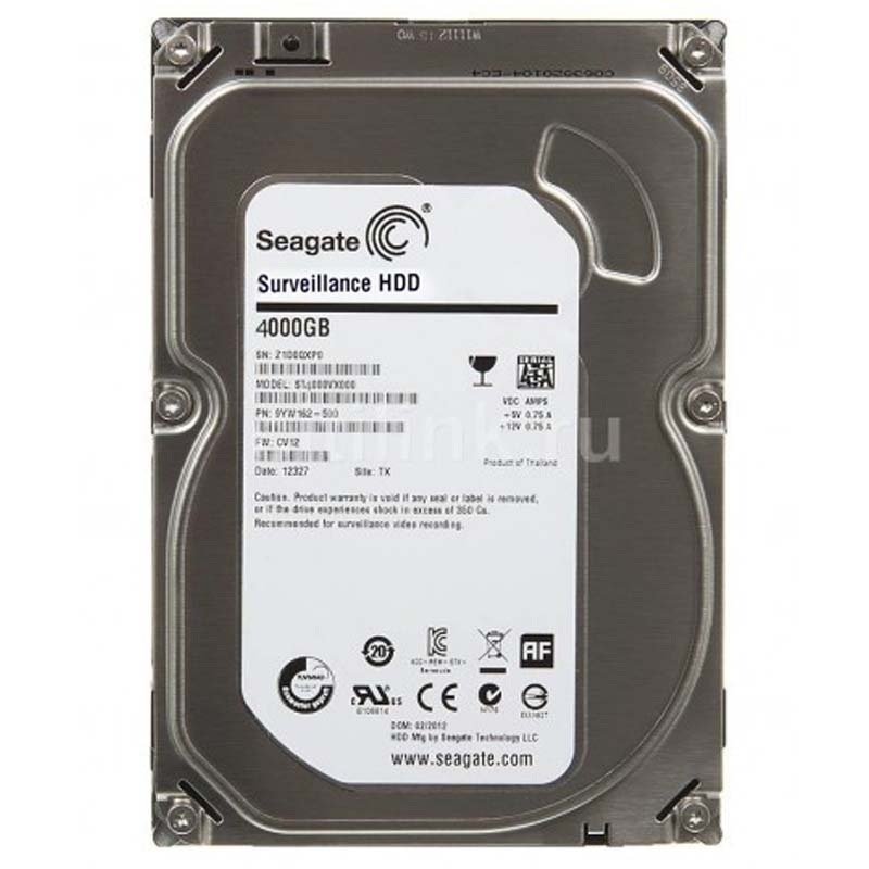 HDISX007 Seagate 4TB Skyhawk Surveillance SATA Hard Disk (02YW) - Image 1