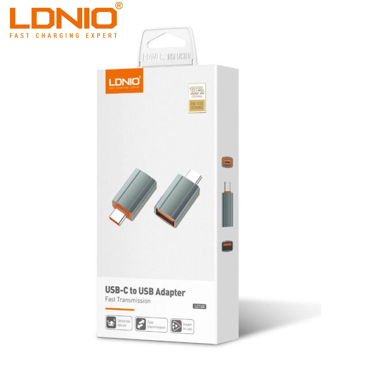 LC140-1200x1200 LDNIO USB-C Male to USB Female Adapter LC140-(6MW) - Image 1