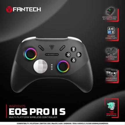 FANTECH EOS PRO ll S WGP15V2S  Multi-Platform WIRELESS CONTROLLER Orion  (TRI-MODE CONNECTIVITY 2.4GHZ / BT / USB ) (6MW)