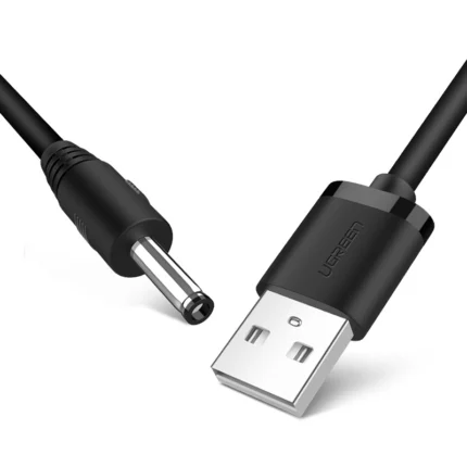 UGREEN USB 2.0-A to DC 3.5mm M/F Charging Cable 1m (Black) US277 - 10376 (1YW)