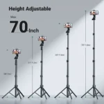 UGREEN  1.7Meter Floor Tripod And Selfie Stick with Bluetooth Remote LP680 - Image 11