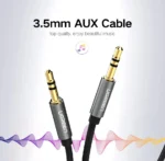 UGREEN 3 Meters 3.5mm Male to 3.5mm Male Audio Cable – AV119 – 10736 (Black)