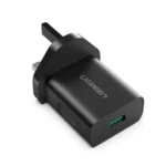 UGREEN USB Fast Charging Power Adapter 18W with QC3.0 UK (Black) - CD122 / P/N-70165 (1YW) - Image 5