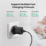 UGREEN USB Fast Charging Power Adapter 18W with QC3.0 UK (Black) - CD122 / P/N-70165 (1YW) - Image 10