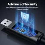 UGREEN AC650 2.4GHz & 5GHz High-Gain Dual Band USB Wireless Adapter -(1YW) - Image 5