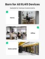 UGREEN CAT 7 Pure Copper Ethernet Cable Braided 15M (Black) 10643-(1YW) - Image 7