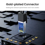 UGREEN 5 Meter CAT 8 Pure Copper Ethernet Round Braided OD 5.5mm Cable – NW153 - 80433-(1YW) - Image 3