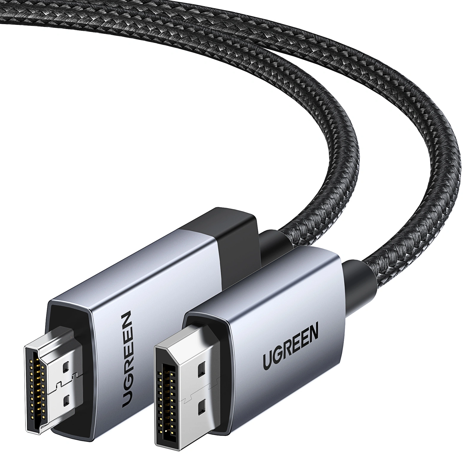 UGREEN-DP-to-HDMI-4K-60HZ-Cable-1m-DP119-Ugreenlk-1 UGREEN DP to HDMI 4K Cable 1M - DP119 - 15773 60Hz-(1YW) - Image 1