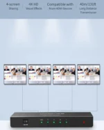 UGREEN 4K 30hz 4 in 1 HDMI Splitter with UK Power Adapter – CM620 - 40202 UK-(1YW) - Image 7