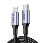 UGREEN Type-C to Lightning M/M MFI Certified Cable Aluminum Shell Braided 1Meter (Black) - 60759-(1YW) - Image 11