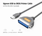 UGREEN USB 2.0 To IEEE 1284 Parallel Cable 1m - CR124 - 30226 -(1YW) - Image 2