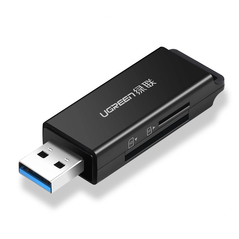 UGREEN-USB-3.0-to-TF-SD-Dual-Card-Reader-Black-CM104-Ugreensl-4 UGREEN USB 3.0 to TF + SD Dual Card Reader (Black) - 40752-(1YW) - Image 1