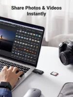 UGREEN USB 3.0 to TF + SD Dual Card Reader (Black) - 40752-(1YW) - Image 8