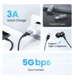 UGREEN USB 3.0 to Type-C Adapter (Gray) -(1YW) - Image 10