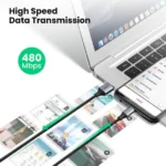 UGREEN USB to Micro USB 2.0 Cable 1M Metal/Black-US290-60146-(1YW) - Image 7