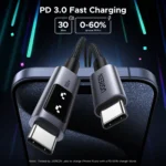 UGREEN Uno 100W USB-C to USB-C PD Fast Charging Cable 5A Max 1m - L509 - 35501 -(1YW) - Image 5