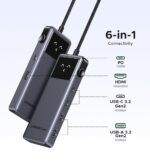 UGREEN Uno Series 6-in-1 Type-C Hub (1xHDMI 4K 60Hz/2xType-C 10Gbps / 2 x USB 10Gbps/1 x Type-c PD 100W) –CM888–35998–(1YW) - Image 3