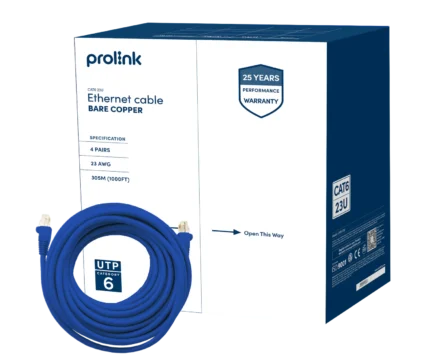 PROLINK UTP CAT6 23U Full Copper Ethernet Cable BOX