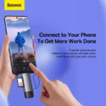 Baseus Lite Series USB-A & Type-C to SD/TF Card Reader Grey - (1YW) - Image 13