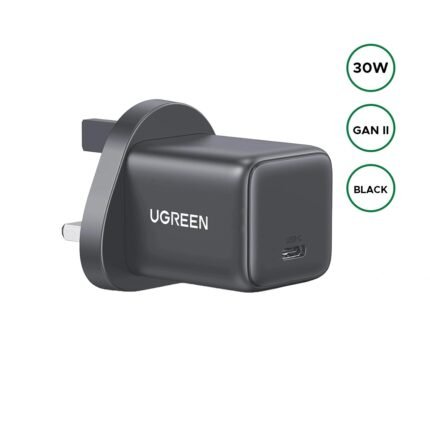 UGREEN Type-C 30W GaN Fast Charger UK - X513 - 55532 -(1YW)