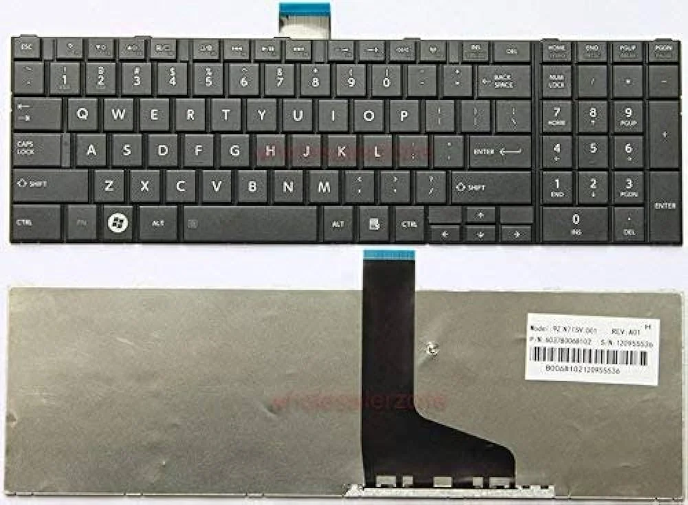 c850 Toshiba Satellite L850 L855 L870 L875 Series Laptop Keyboard (A Grade) (6MW) - Image 1
