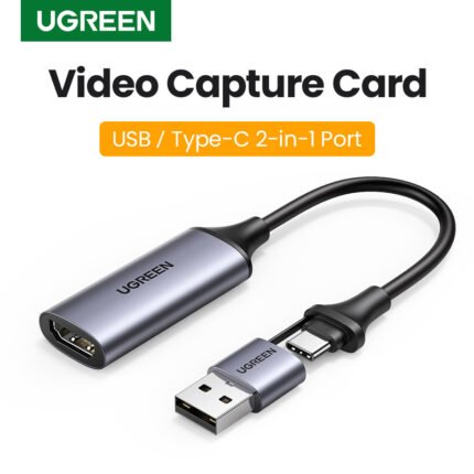 UGREEN HD USB/Type-C 1080p 60Hz Video Capture Card - CM716 - 25854 -(1YW)