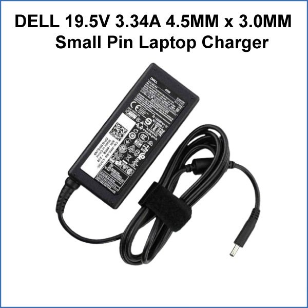 dell-19-5v-3-34a-4-5mm-x-3-0mm-new-small-pin-lapt Dell 45W 19.5V 2.31A 4.5 x 3.0mm Small Pin Laptop Charger (6MW) - Image 1