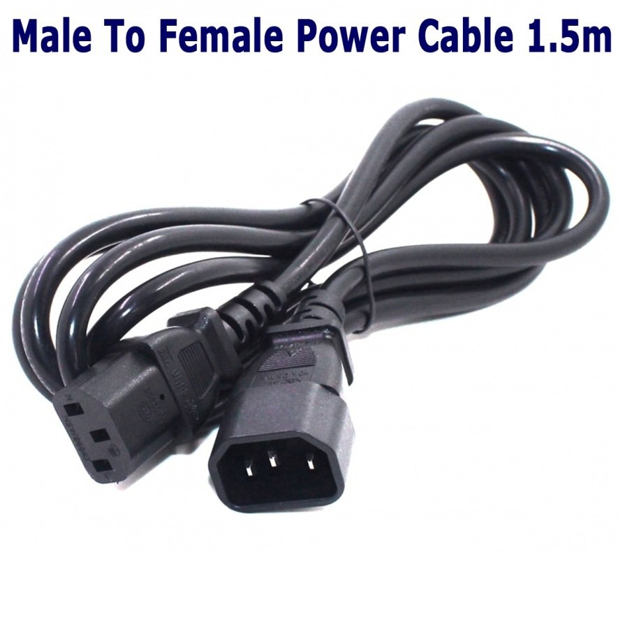 Male to Female 1.5 M Power Cable - Image 1