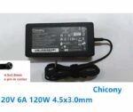 CHICONY 19.5V-6.15A 120W 3.0MM Laptop Charger (Center Pin) (6MW)