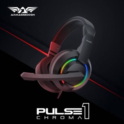 ARMAGGEDDON PULSE 1 CHROMA 3.5MM HEADPHONE (Black) (6MW)