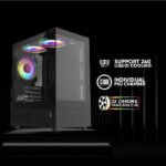 ARMAGGEDDON AQUARON DUPLEX 2 CHROMA BLACK CASING WITH 03 FANS - Image 2